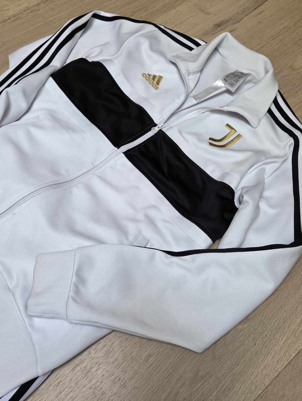 Adidas Juventus FC Presentation Tracksuit Set Men's Medium White Black Gold - Picture 2 of 13